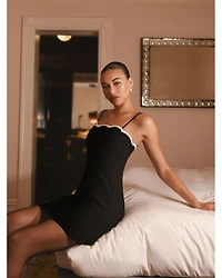 Azra Contrast Mini Dress