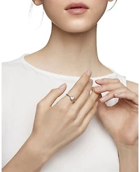 Sterling Silver Petite Châtelaine® Diamond Pavé Cable Ring
