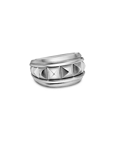Men's Sterling Silver Pyramid Ring