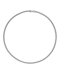 Men's Sterling Silver Wheat Chain Necklace 24", 4mm
