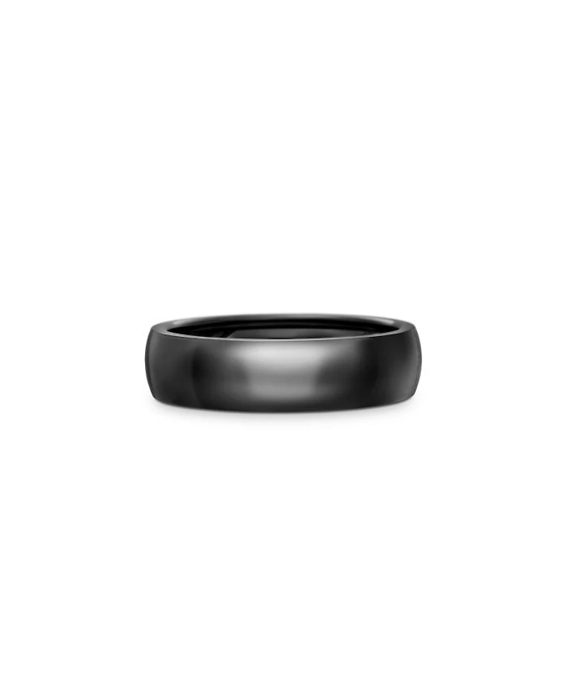 Men's Black Titanium 6mm Classic Band