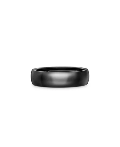 Men's Black Titanium 6mm Classic Band