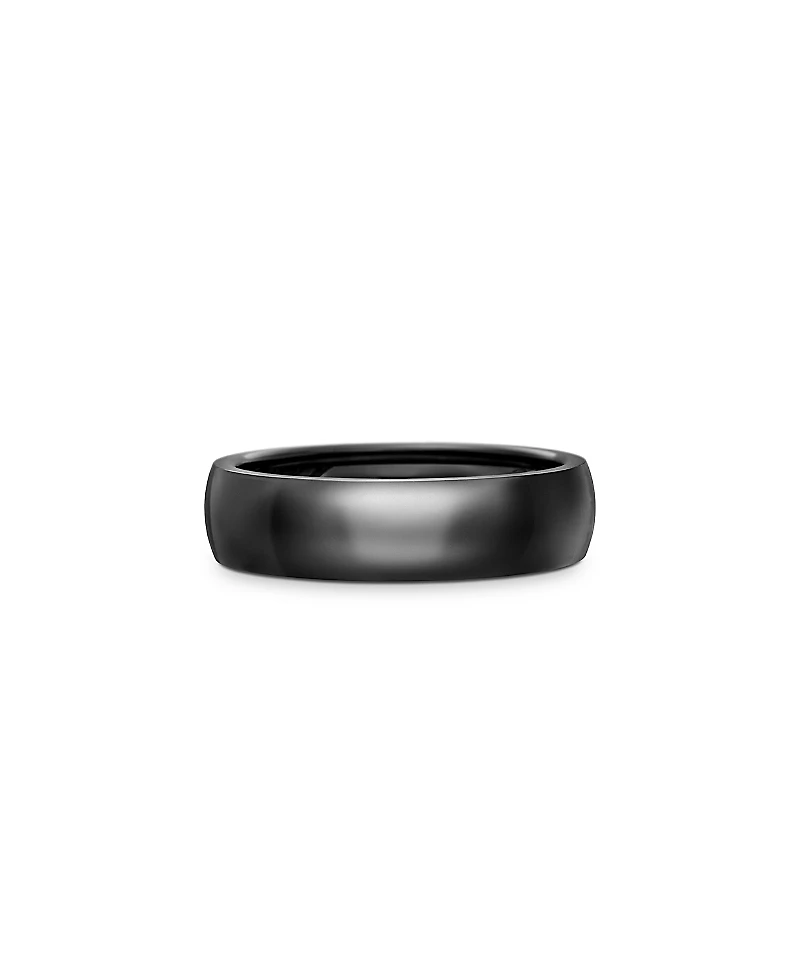 David Yurman Men's Black Titanium 6mm Classic Band