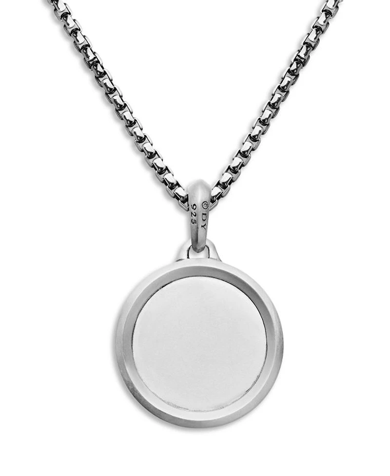 Men's St. Christopher Amulet in Sterling Silver, 34.5mm