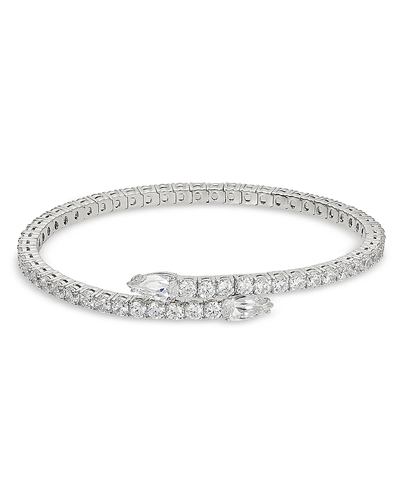 Nadri Dazzle Cubic Zirconia Flex Wrap Bracelet