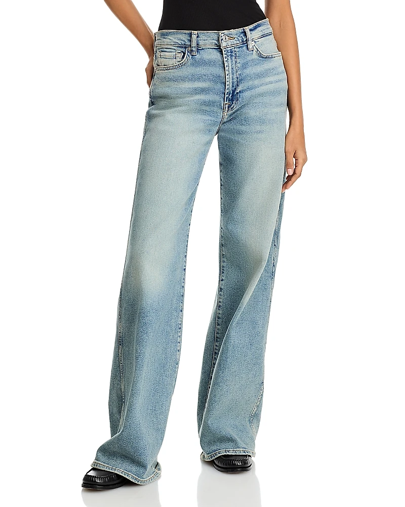 7 For All Mankind Lotta Wide Leg Jeans