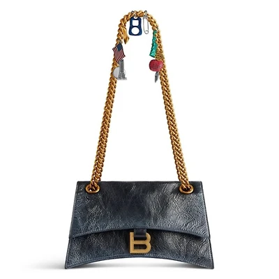 Crush Chain Bag Dirty Effect with Ny Souvenirs Charms