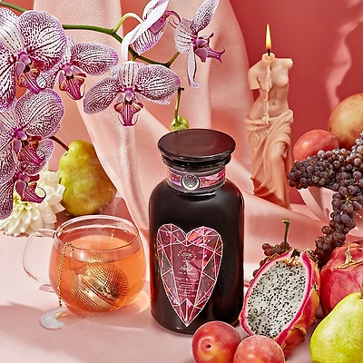 Magic Hour Pink Tourmaline Organic Dragon Fruit Hibiscus White Tea for Women's Health