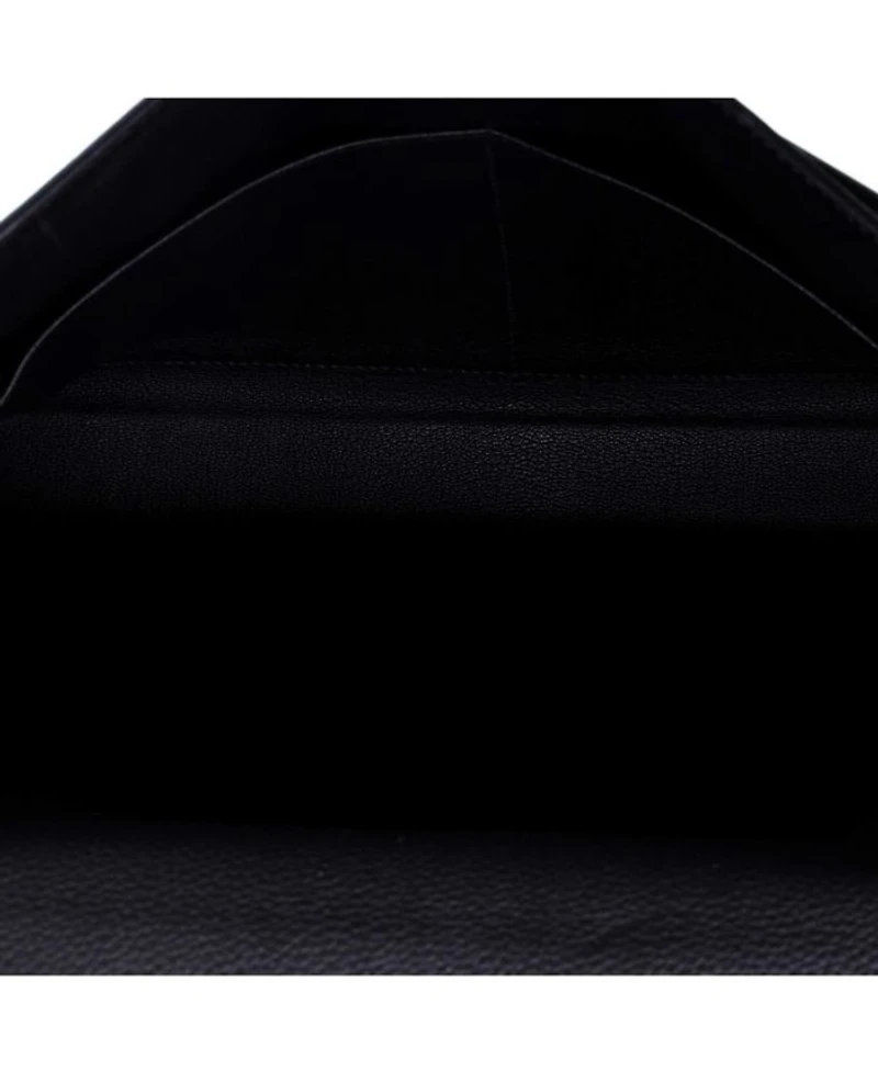 Kelly Handbag Black Togo with Palladium Hardware