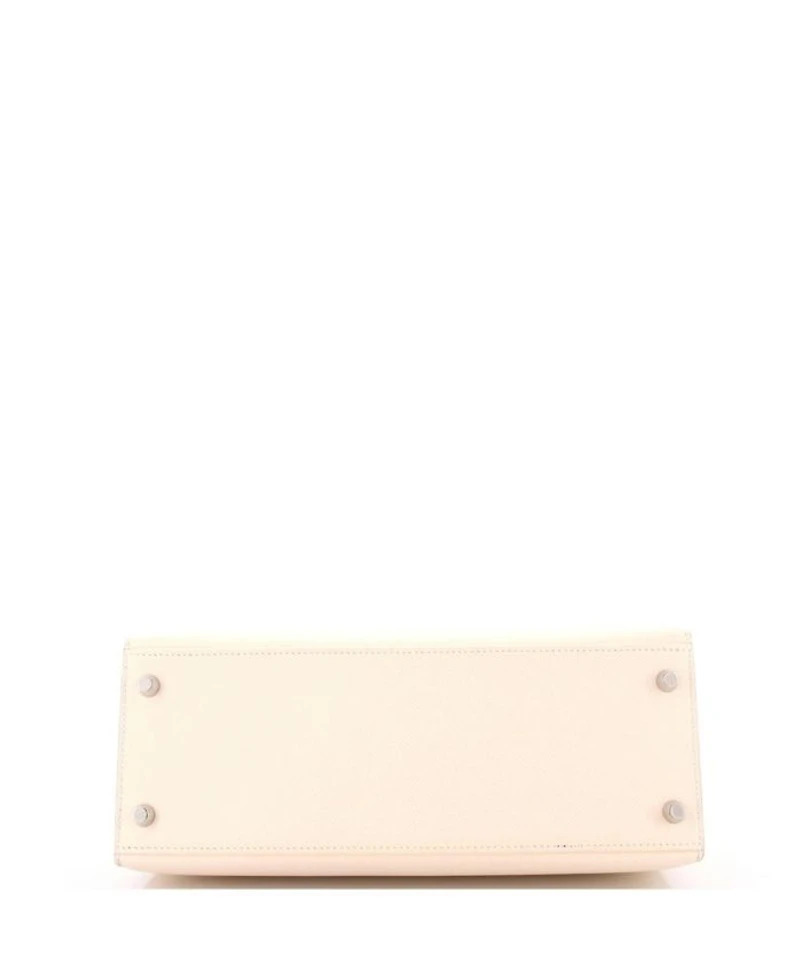 Kelly 28 Handbag Verso Epsom with Palladium Hardware
