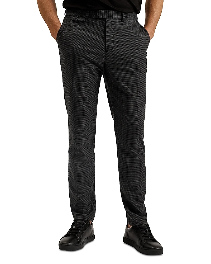 Ted Baker Micro Houndstooth Slim Fit Pants