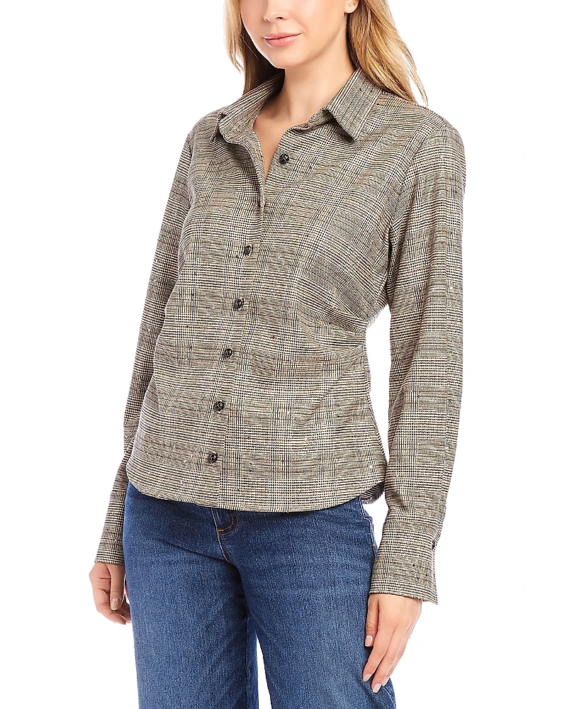 Karen Kane Sequined Shirt