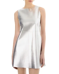 Lozana Reversible Leather Mini Dress