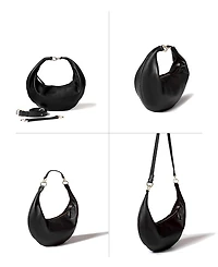 3-in-1 Convertible Hobo Crescent Ring Bag