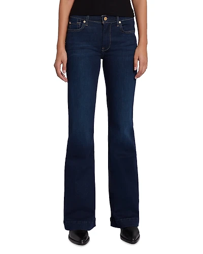 7 For All Mankind Dojo Tailorless High Rise Flare Jeans