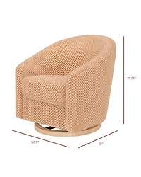 Madison Swivel Glider Velvet Checker