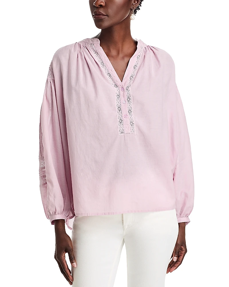 Vanessa Bruno Nipoa Lace Trim Top