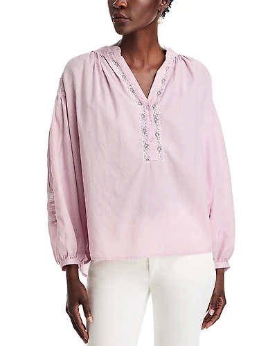 Vanessa Bruno Nipoa Lace Trim Top