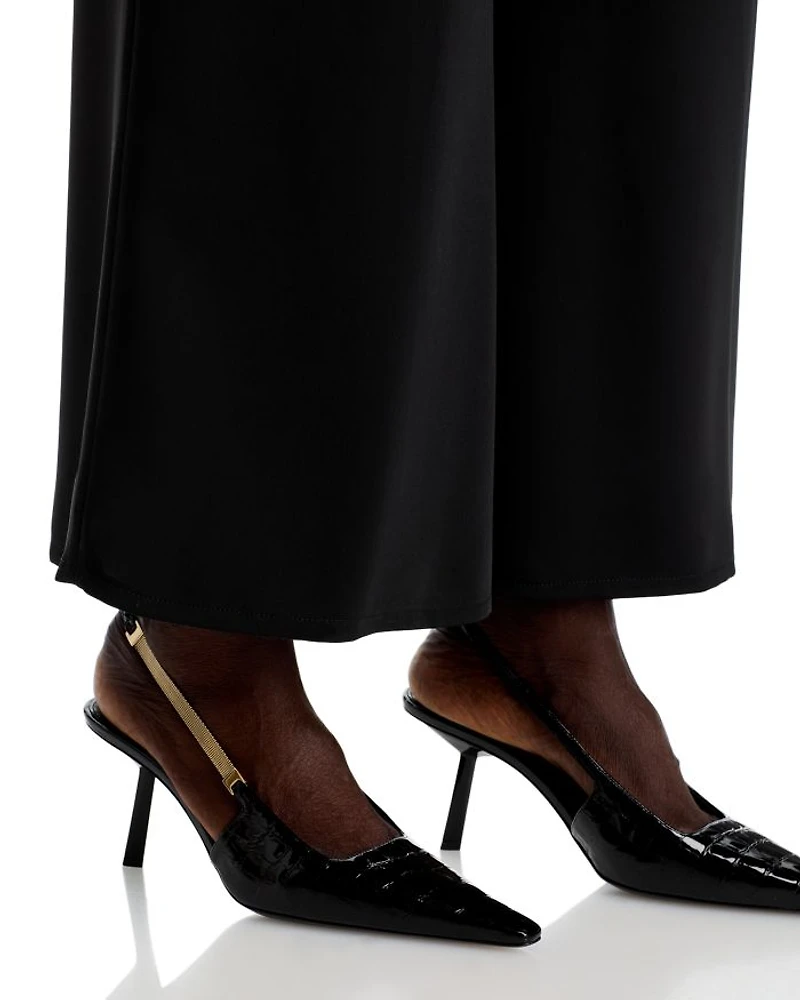 Crepe Wide Leg Pants