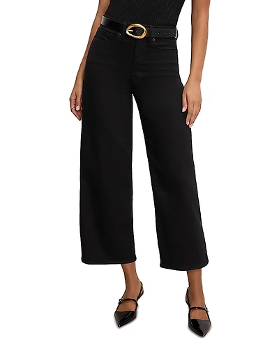 Good American Waist Palazzo Cropped Jeans