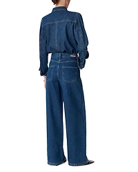 Bilbao High Rise Wide Leg Jeans Royal