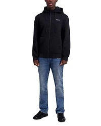 Slim Fit Quilted Zip Hoodie