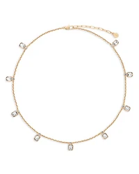 Stone Deco Charm Necklace, 16"-19"