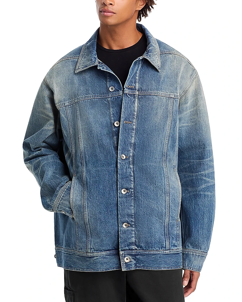 Drkshdw Rick Owens Jumbo Denim Worker Jacket