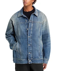 Drkshdw Rick Owens Jumbo Denim Worker Jacket
