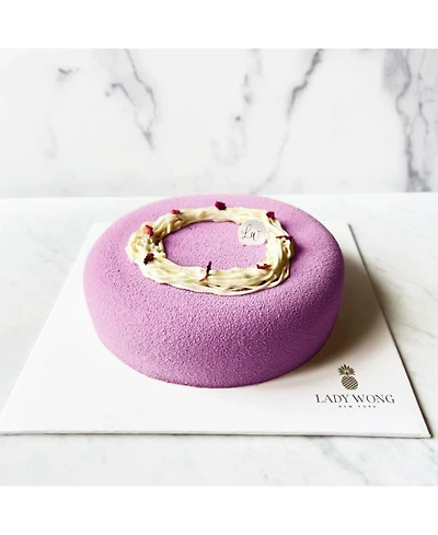 Ube Blackberry Entremet Cake