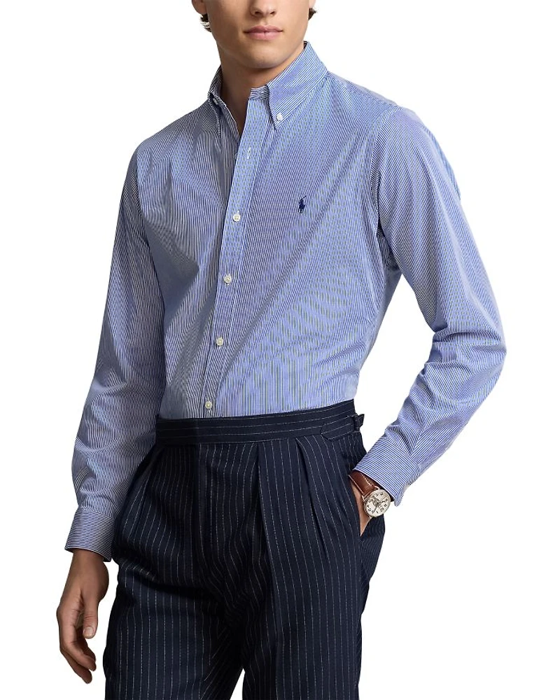 Cotton Poplin Classic Fit Button Down Shirt