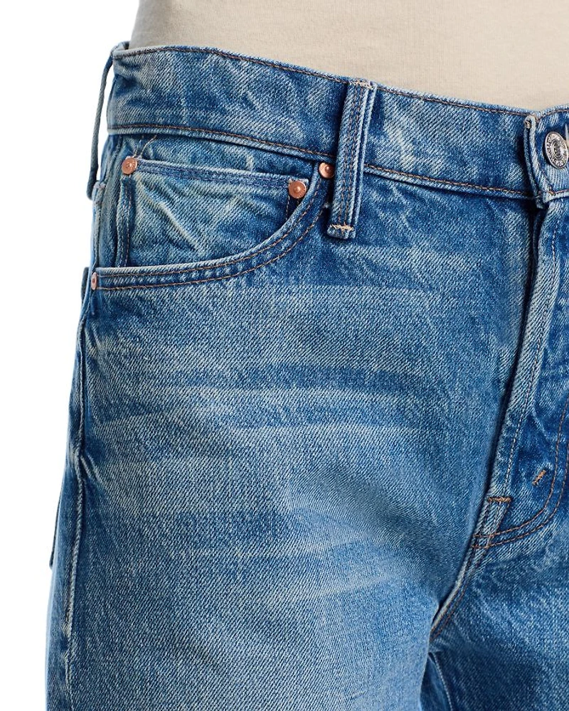 The Dodger High Rise Button Sneak Jeans Wipeout
