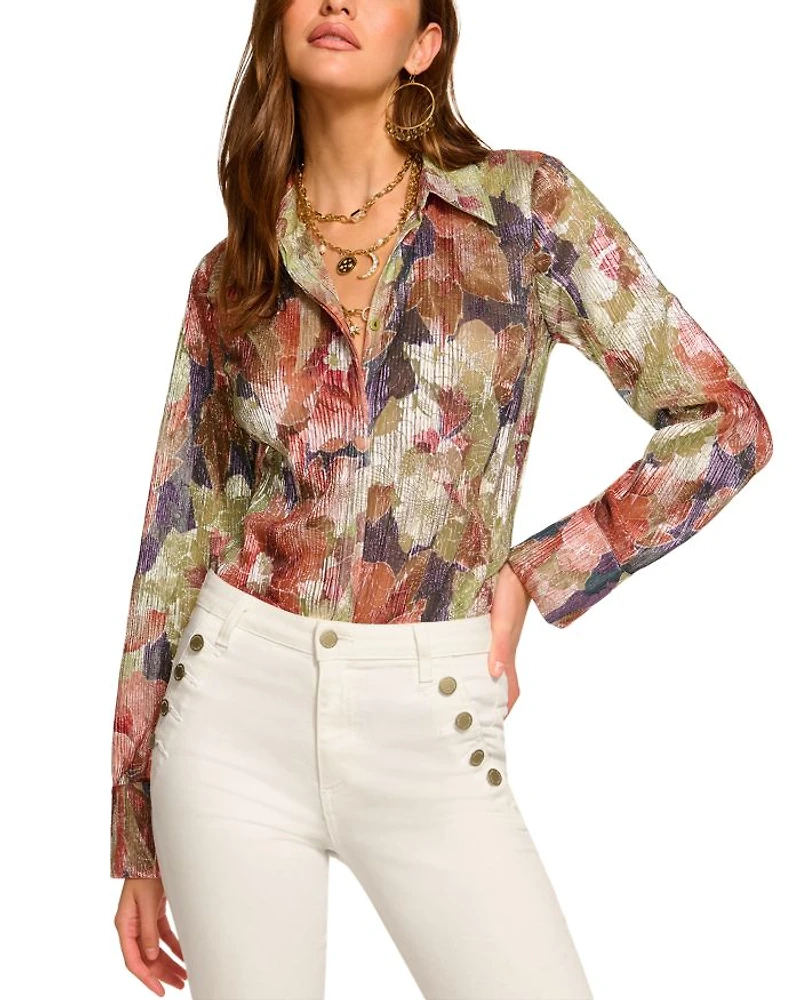 Nicole Metallic Printed Shirt