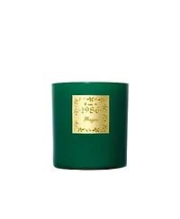 1986 Emerald Glass Megeve Candle, 30 oz.
