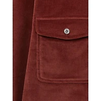 Regular Fit Button Front Corduroy Shirt
