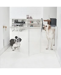 Wall Mounted Clear Pet Gate Zig Zag
