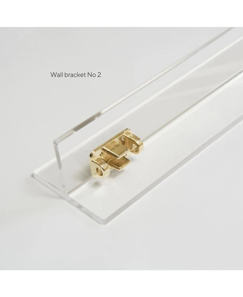 Wall Mounted Clear Pet Gate Zig Zag ,10 Panel