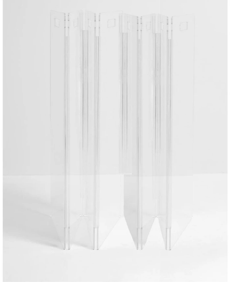 Clear Freestanding Pet Gate Zig Zag