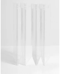 Clear Freestanding Pet Gate Zig Zag