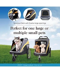 Hercules Large Pet Stroller for One Large or Multiple Medium Dogs