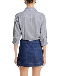 Harlowe Mixed Media Mini Dress