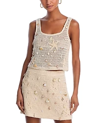 The White Lotus x Aqua Crochet Treasure Tank - Exclusive