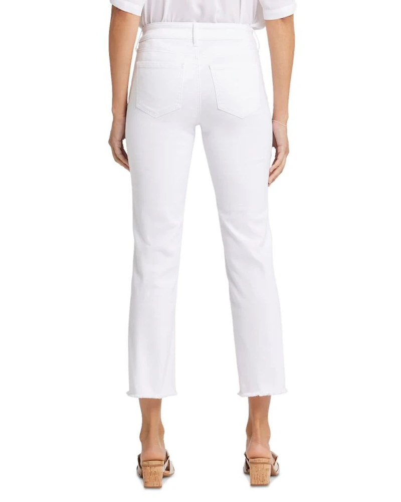 Marilyn High Rise Ankle Jeans Optic White