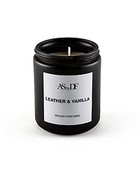 As by Df Leather & Vanilla Candle