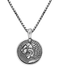 Men's Petrvs® Lion Amulet in Sterling Silver, 35mm