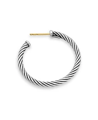 Cable Hoop Earrings