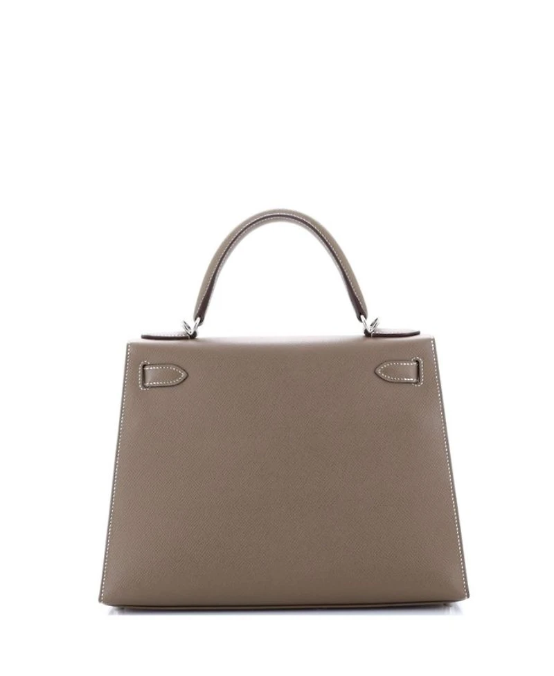 Kelly 28 Handbag Epsom with Palladium Hardware