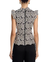 Contrast Lace Top