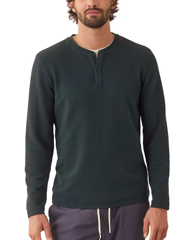 Sport Waffle Knit Henley