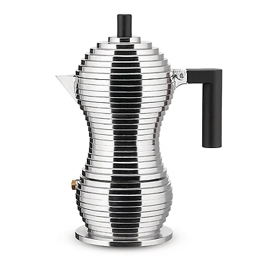 Alessi Pulcina Cast Aluminum 3 Cup Espresso Maker